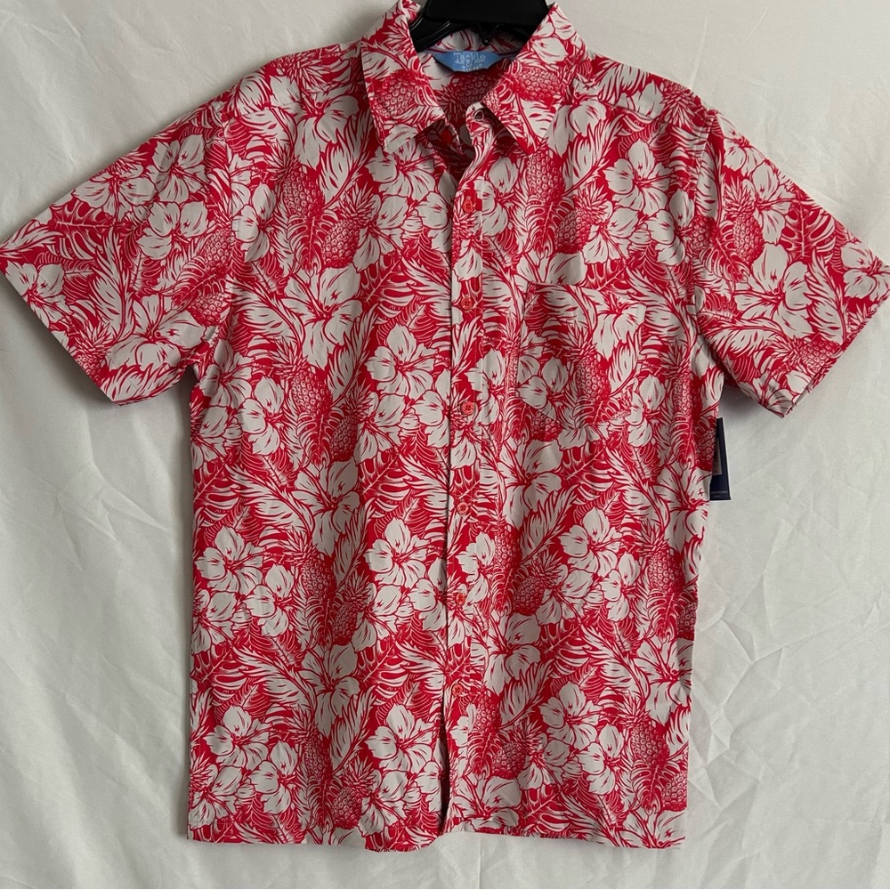 Red Floral Men's Shirt